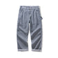 Men's Multi-pocket Striped Outdoor Primary Color Jeans