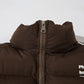 Men's Side Patchwork Stripes Stand-up Collar Cotton-padded Coat Coat