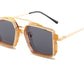 Vintage Steampunk Sunglasses Metal Hollow-out For Men