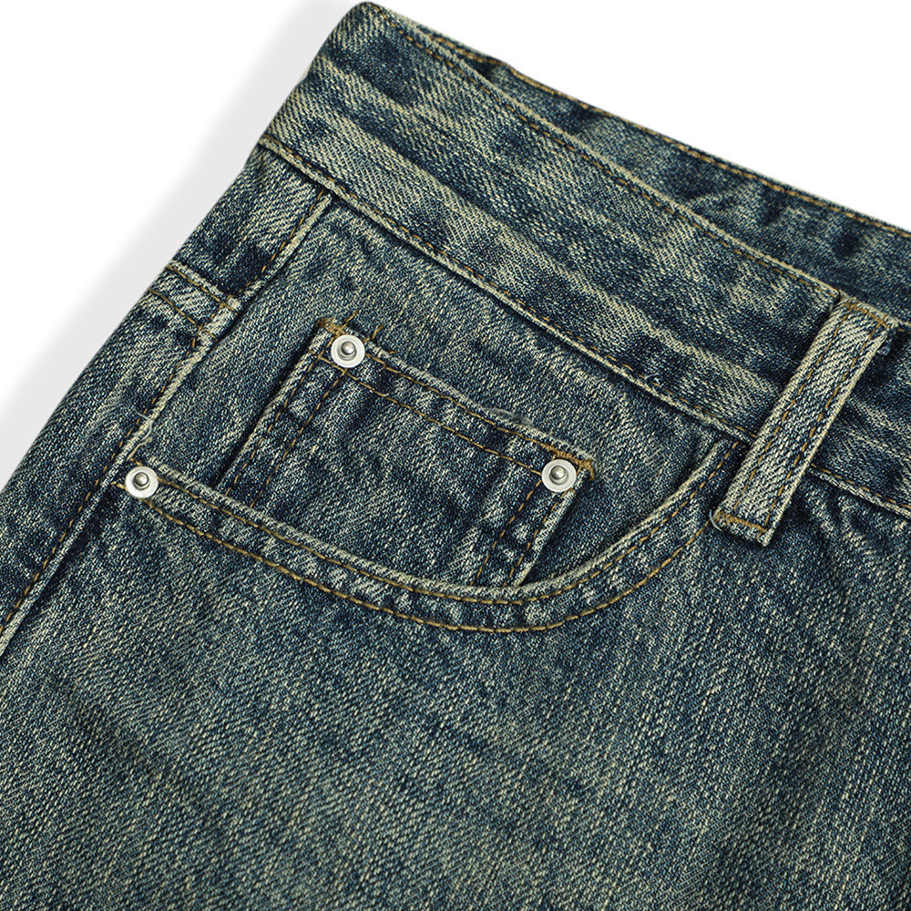 Fashion Brand Hippie Bootcut Trousers Men's Vintage Wash