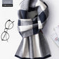 Wool Scarf Men's Winter Plaid Double-sided Scarf