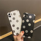 Simple Bronzing Wave Dot Mobile Phone Case