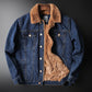 Jacket Top Autumn And Winter Fleece-lined Old Fashion Casual Denim Coat