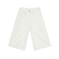 Retro Distressed Flared Cropped Pants For Men