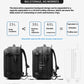 Men's Large-capacity Backpack Dry Wet Separation Anti-theft Package Business Leisure Unisex Backpack