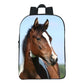 12-inch Digital Printing Animal Horse Backpack