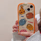 Cute Animal Phone Case New Orange Stand