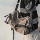 Men's Large Capacity Simple Messenger Casual Student Book Shoulder Boys Shoulder Bag