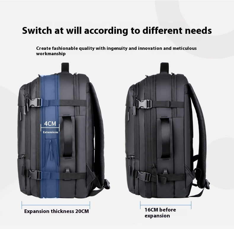 Waterproof Derm Capacity Scalable Travel Bag Multi-functional Computer Backpack