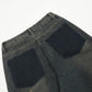 Washed And Worn Worn Out Denim Straight-leg Trousers Men's Punk