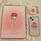 Gradient Rose Tablet Protective Case With Bracket