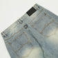 Retro Straight Jeans Men's Punk Distressed