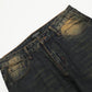 European And American Bootleg Pants Men's Design Niche Split Stitching Loose-fitting Wide-leg Trousers