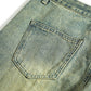 Personalized Minority Letter Retro Washed Straight Jeans