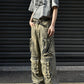 Retro Large Workwear With Pocket Wide Leg Jeans