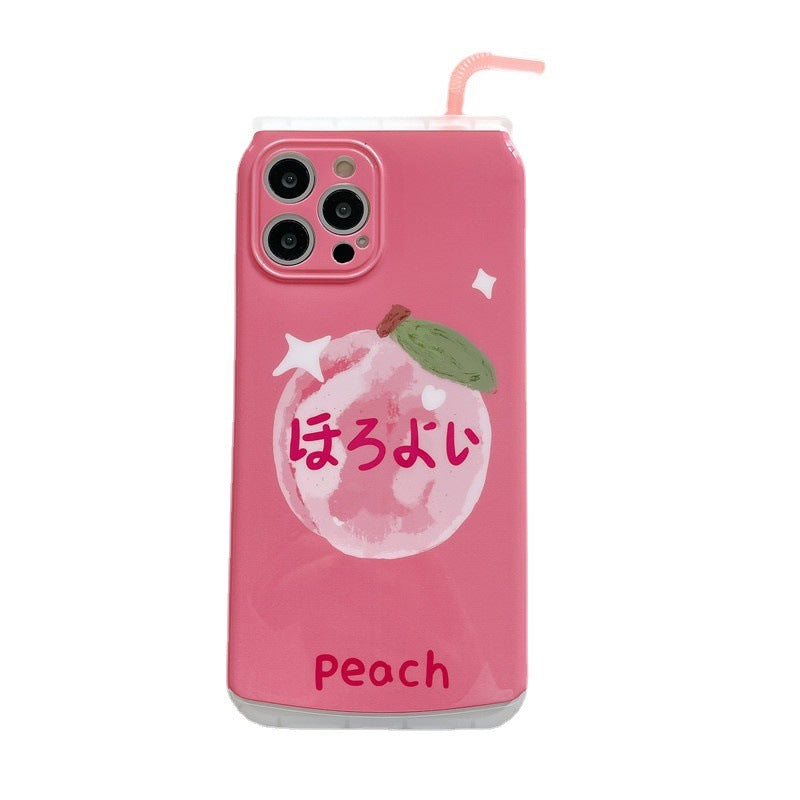 Creative Can Peach Phone Case Cover