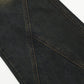 European And American Bootleg Pants Men's Design Niche Split Stitching Loose-fitting Wide-leg Trousers