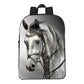 12-inch Digital Printing Animal Horse Backpack