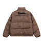 Men's Embroidered Letter Cotton-padded Jacket