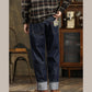 Red Edge Men's Simple Youth Comfortable Loose Primary Color Jeans