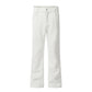 Loose Casual Trousers Men's High Street Split Stitching Design Pocket Solid Color Wide-leg Pants