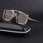 Vintage Steampunk Sunglasses Metal Hollow-out For Men