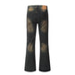 European And American Bootleg Pants Men's Design Niche Split Stitching Loose-fitting Wide-leg Trousers