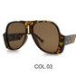 Retro Avant-garde Men And Women Fashion Big Frame Sunglasses