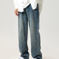 Washed Jeans Men's Spring American Wide Leg Leisure