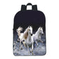 12-inch Digital Printing Animal Horse Backpack