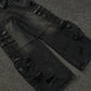 Retro Tattered Jeans Big Pocket Jeans Loose-fitting Wide-leg Trousers