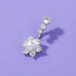 Flowers Belly Button Ring Body Piercing Jewelry Women