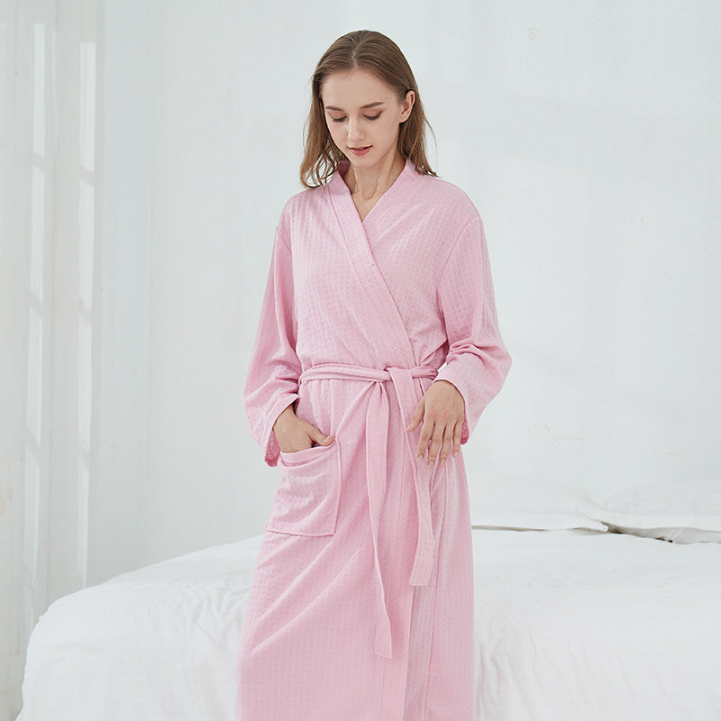 Pareja Batas Ropa de dormir Mujeres Hombres Loungewear Albornoz