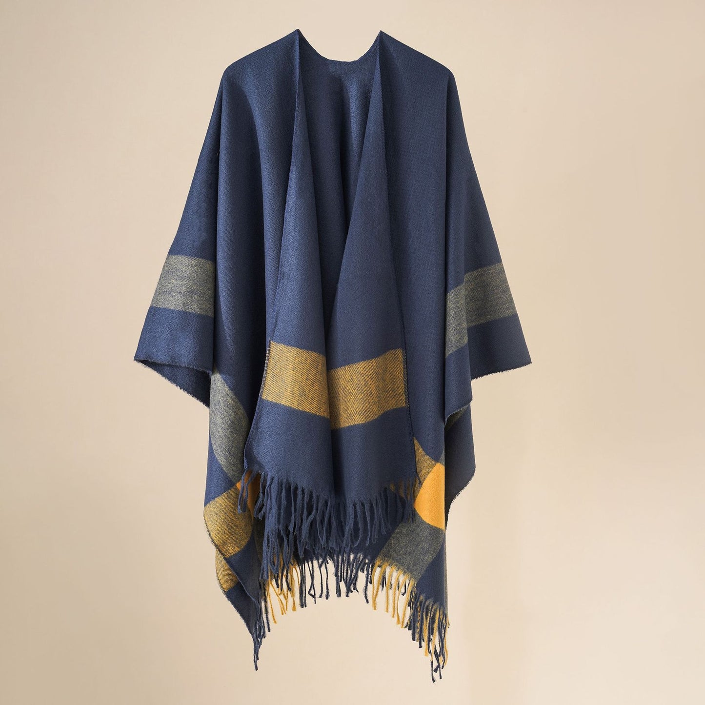 Gradual Grid Fashionable Shawl For Women