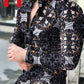 Men's Casual Long-sleeved Printed Shirt