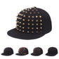Men Black Hats Rivet