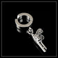 Tassel Black Earrings Without Pierced Cross Wolf Men And Women Tide Earrings