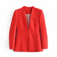 Ladies New Solid Color Suit Jacket Women