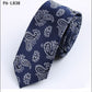 Korean Style Men's Tie Business Stylish Spot Goods Tie Cashew Flower Tie