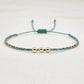 Glass Rice Beads Braided Turquoise Small Bracelet For Women