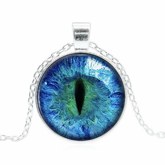 Collar con colgante de piedra del tiempo Longans de ojo de gato para mujer, cadena para suéter que combina con todo