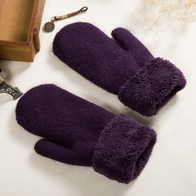 Wool gloves for women