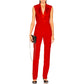 Sleeveless slim suit jumpsuit women