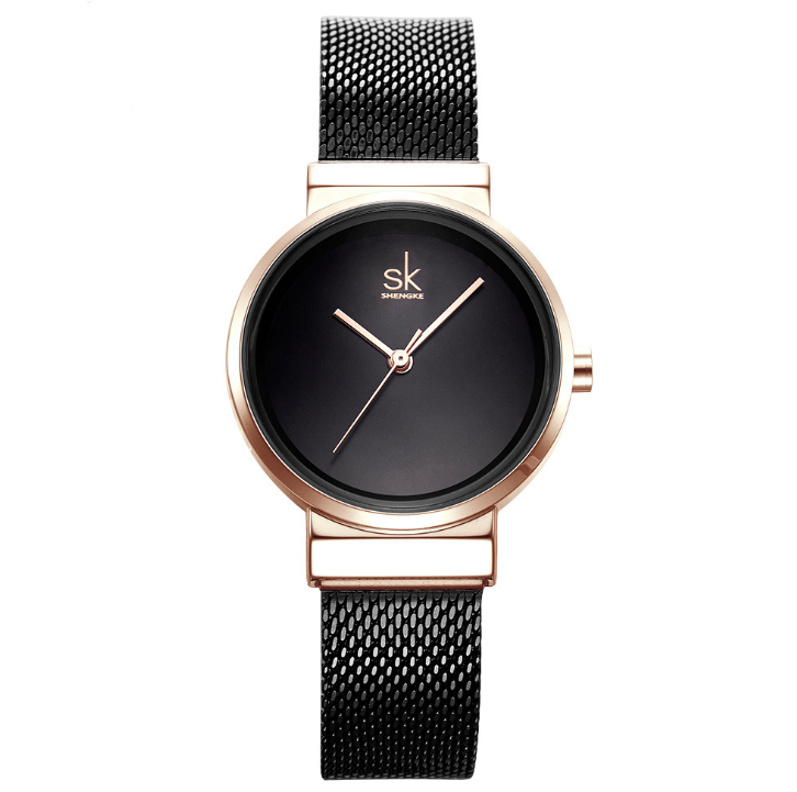 Reloj de pulsera azul Shengke, relojes de mujer de marca de lujo de acero, relojes de cuarzo para mujer, reloj femenino, reloj femenino 