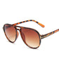 Retro round frame T-shaped sunglasses for men