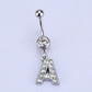 English alphabet hypoallergenic body piercing navel