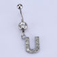 English alphabet hypoallergenic body piercing navel