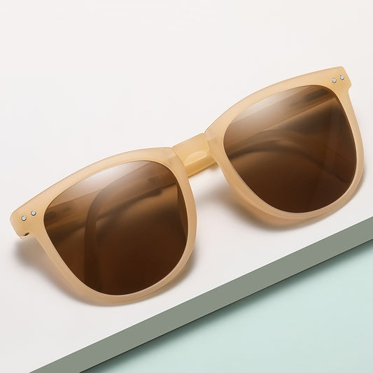 Men And Women Retro Square Polarized Folding Sunglasses