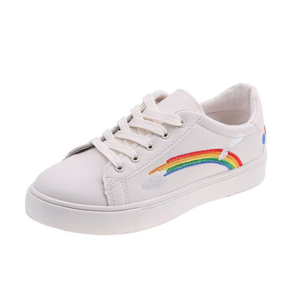 Zapatos blancos arcoiris mujer