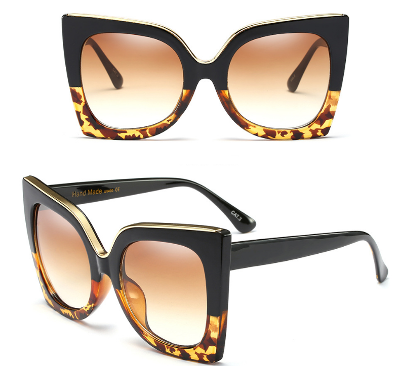 Gafas de sol estilo ojo de gato vintage para mujer Gafas de sol con lentes degradados